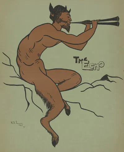 The Echo [Pan] by H. Sophie Loury, 1895 — digital art print download
