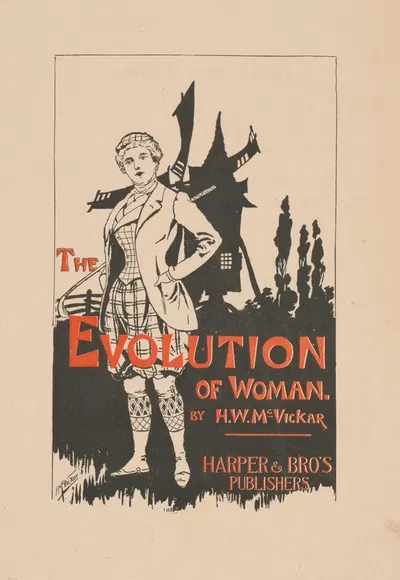 The evolution of woman by Harry Whitney McVickar, 1896 — digital art print download