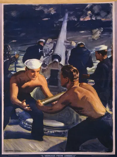 A message from America by Howard Crosby Renwick, 1943 — digital art print download