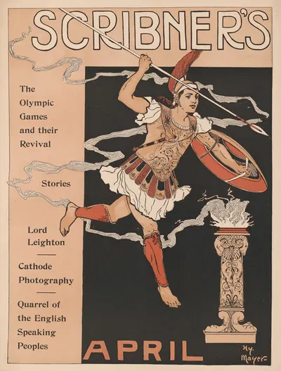 Scribner's April by Генри Майер, 1896 — digital art print download
