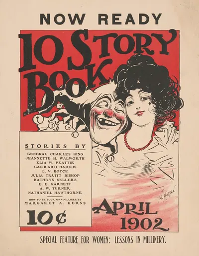 10 story book, April by Айк Морган, 1902 — digital art print download