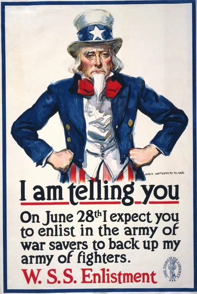 I am telling you–On June 28th I expect you to enlist in the army of war savers to back up my army of fighters by Джеймс…