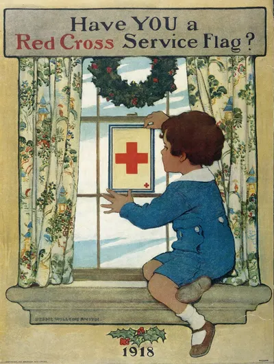 Have you a Red Cross service flag by Jessie Willcox Smith, 1918 — digital art print download