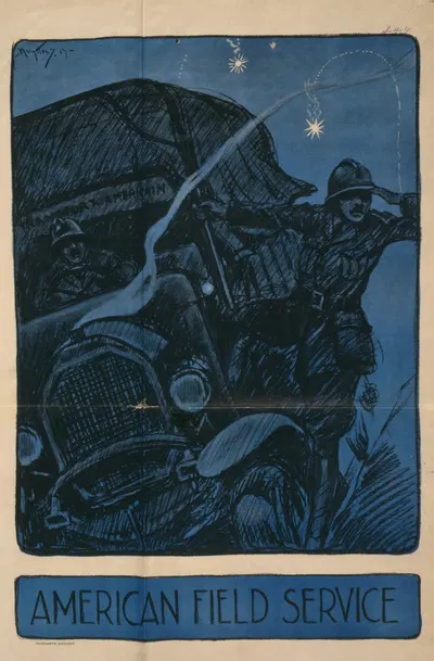 American field service by Жозеф Пьер Нуйттенс, 1917 — digital art print download
