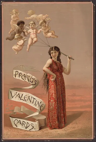 Prang's Valentine cards by Луи Пранг и Ко, 1883 — digital art print download