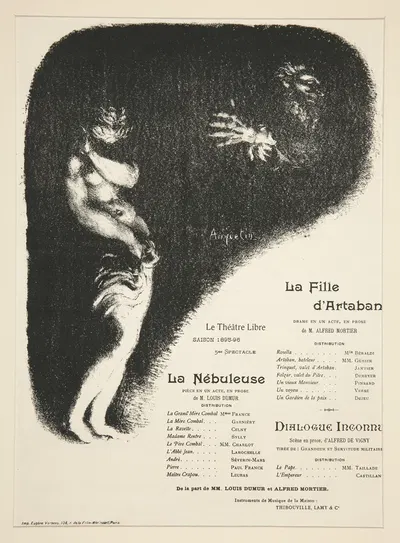 Program for Le Théâtre Libre by Луи Анкетен — digital art print download