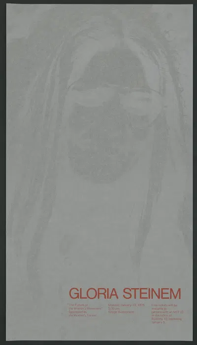 Gloria Steinem by Nancy C. Pokross, 1975 — digital art print download
