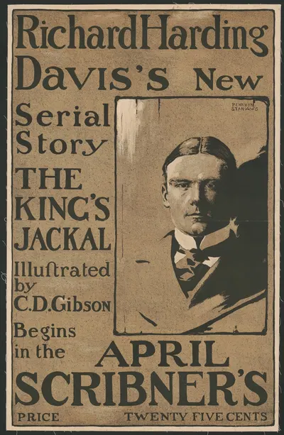 Richard Harding Davis's new serial story … April Scribner's by Penrhyn Stanlaws, 1898 — digital art print download