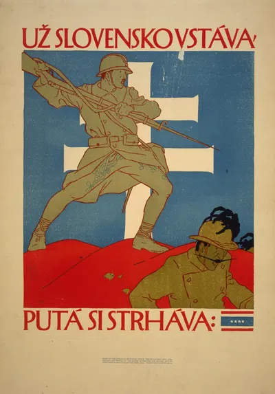 U Slovensko vstv̀ ̀put,̀ si strhv̀a by Войтех Прейссиг, 1918 — digital art print download