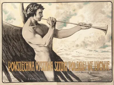 Powszechna Wystawa Sztuki Polskiej we Lwowie by Феликс Выгживалски, 1894 — digital art print download