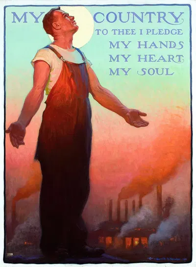 My Country by Gerrit Albertus Beneker, 1918 — digital art print download