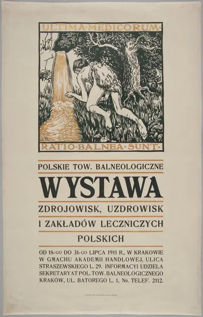 Wystawa zdrojowisk, uzdrowisk i zakładów leczniczych polskich by Ян Буковский, 1911 — digital art print download