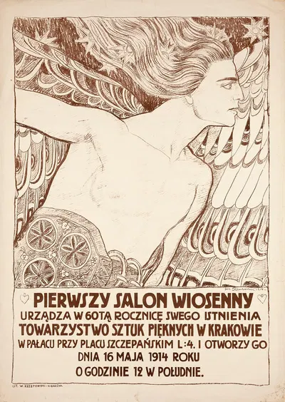 Pierwszy Salon Wiosenny. by Ян Рембовский, 1914 — digital art print download