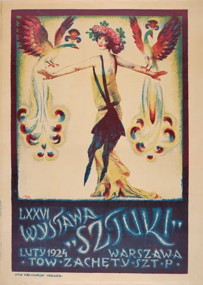 LXXVI 'Sztuki' Exhibition by Józef Mehoffer, 1924 — digital art print download