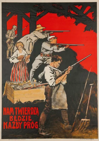 Nam twierdzą będzie każdy próg by Камиль Мацкевич, 1920 — digital art print download