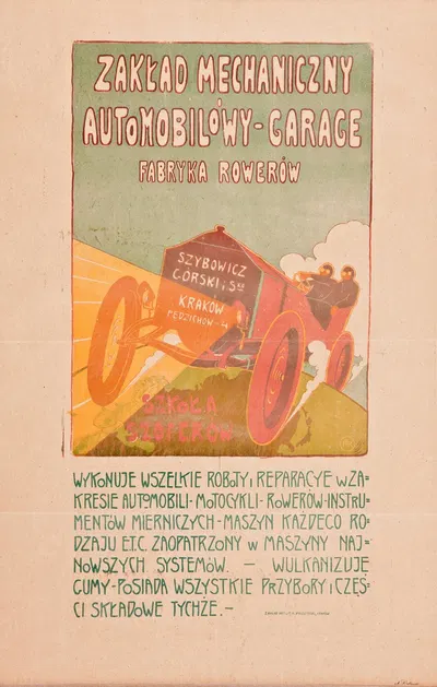Zakład Mechaniczny Automobilów. by Мечислав Раковский, 1910 — digital art print download