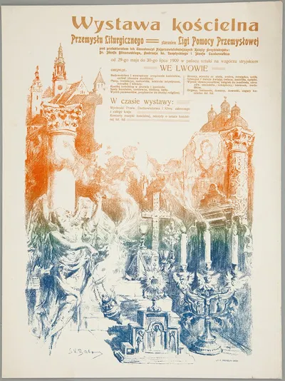 Wystawa Kościelna Przemysłu Liturgicznego by Stanisław Batowski-Kaczor, 1909 — digital art print download