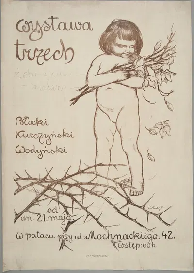 Wystawa trzech; Błocki, Kurczyński, Wodyński. by Владислав Блочкий, 1911 — digital art print download