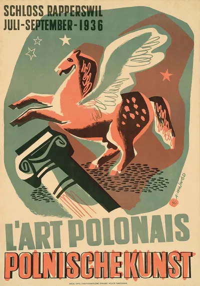 L'Art Polonais, Polnische Kunst. Schloss Rapperswil, juli-september 1936 by Antoni Wajwód, 1936 — digital art print download