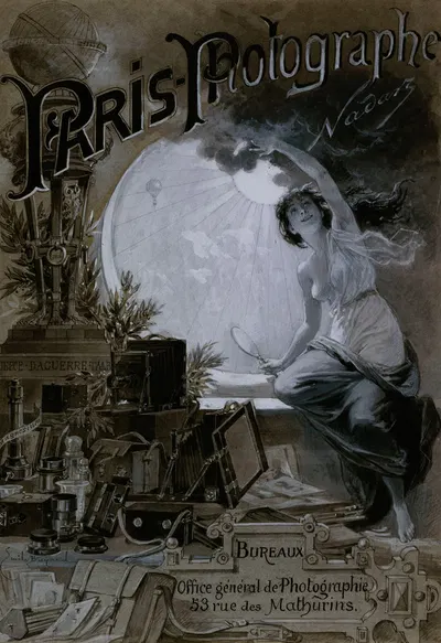 Modèle pour la couverture du journal Nadar 'Paris photographié' by Эмиль-Антуан Баяр — digital art print download
