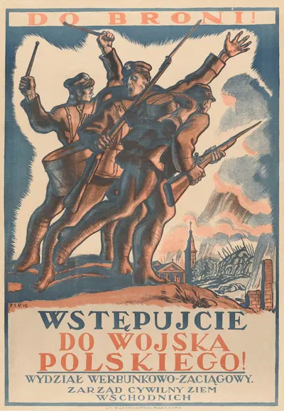 Do broni! Wstępujcie do Wojska Polskiego! by Феличьян Щенсный Ковардский, 1919 — digital art print download