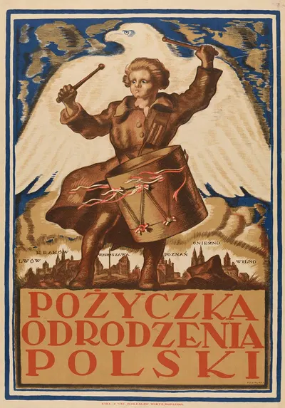 Pożyczka Odrodzenia Polski. Lwów, Kraków, Warszawa, Poznań, Gniezno, Wilno by Felicjan Szczęsny Kowarski, 1920 — digital…