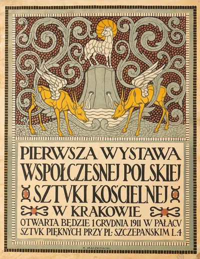 Pierwsza wystawa współczesnej polskiej sztuki kościelnej w Krakowie by Karol Zyndram Maszkowski, 1911 — digital art print…