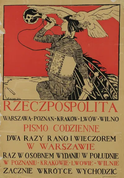 Rzeczpospolita. Pismo codzienne Warszawa-Poznań-Kraków-Lwów-Wilno by Казимеж Сихульский, 1920 — digital art print download