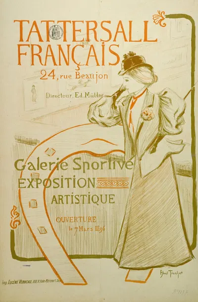 Tattersall Rancais Galerie Sportive Exposition Artistique by Louis Abel-Truchet, 1896 — digital art print download