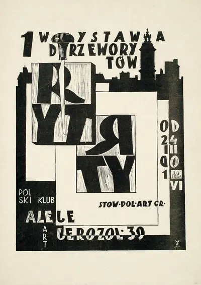 1 wystawa drzeworytów RYT od 24 III do 1 VI by Tadeusz Cieślewski, 1929 — digital art print download