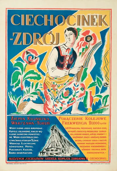 Ciechocinek-Zdrój by Wacław Wąsowicz, 1925 — digital art print download
