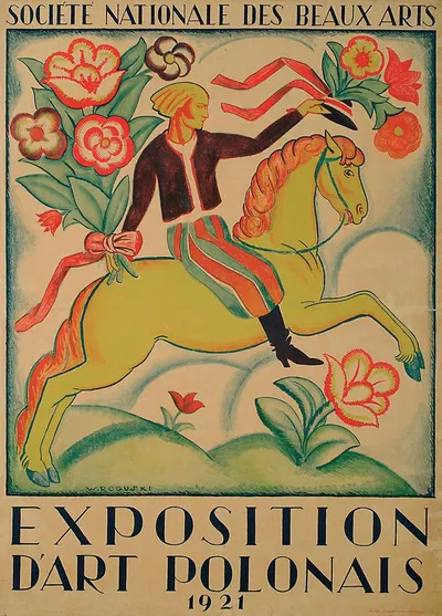 Société Nationale des Beaux Arts; Exposition D'Art Polonais by Władysław Roguski, 1921 — digital art print download