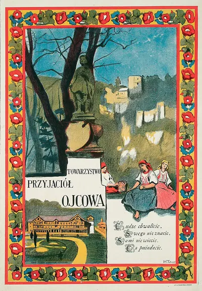 Towarzystwo Przyjaciół Ojcowa by Влодзимеж Тетмайер, 1910 — digital art print download