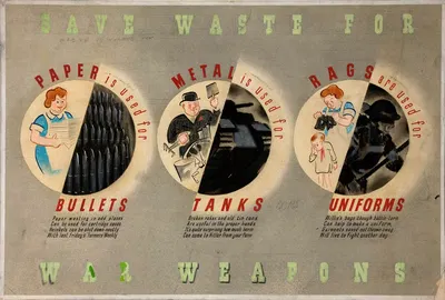Save waste for war weapons by Abram Games — digital art print download