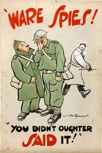`Ware spies! You didn't oughter said it! by Bert Thomas — digital art print download
