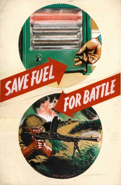 Save fuel for battle by Clive Uptton — digital art print download