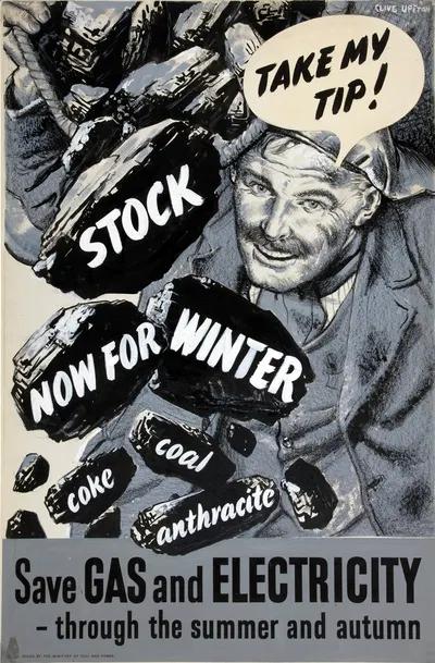 Take my tip! Stock now for winter. Coke coal anthracite. Save gas and electricity – through the summer and autumn by Clive…