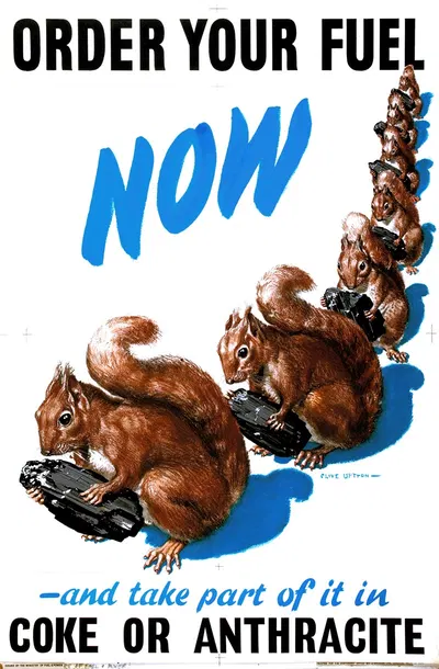 Order your fuel now – and take part of it in coke or anthracite by Clive Uptton — digital art print download