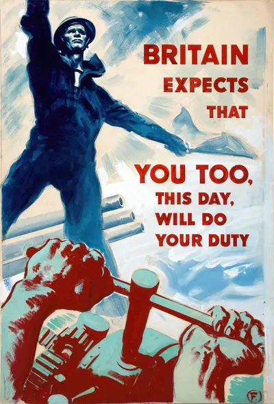 Britain expects that you too, this day, will do your duty by Гарольд Форстер — digital art print download