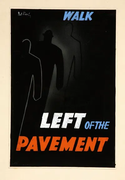 Walk left of the pavement by Pat Keely — digital art print download