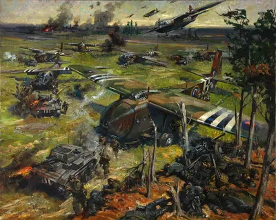 Сцена вторжения by Терренс Кьюнео, 1944 — digital art print download