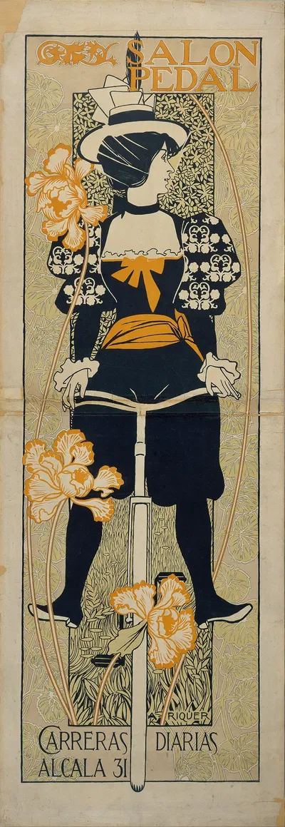 Salon Pedal by Александр де Рикер, 1897 — digital art print download