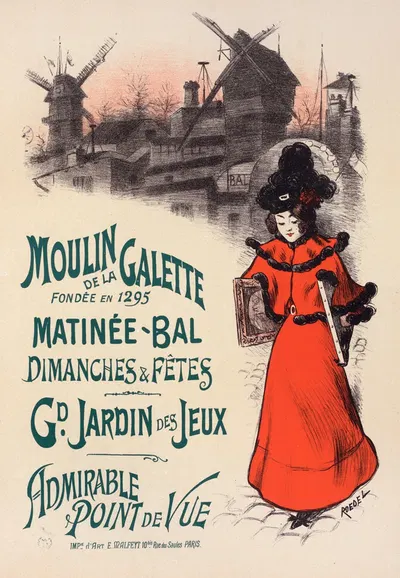 Moulin de la Galette by Огюст Рёдель, 1897 — digital art print download