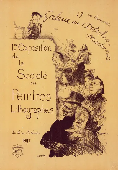 Galerie des Artistes modernes by Шарль-Люсьен Леандр, 1900 — digital art print download