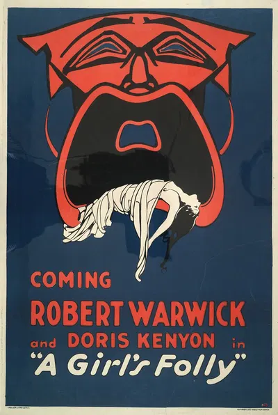 Coming Robert Warwick and Doris Kenyon in 'A girl's folly' by Chelsea Litho Co, 1917 — digital art print download