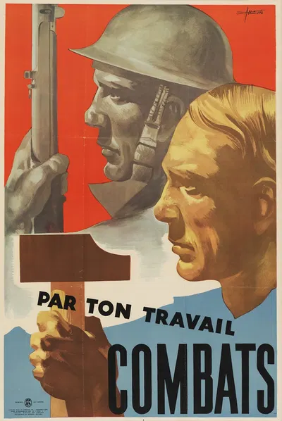Par ton travail, Combats by Eric Aldwinckle — digital art print download