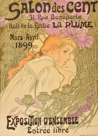 Salon des Cent by Фирмин Буйссе, 1899 — digital art print download
