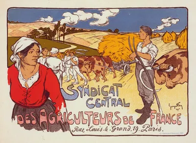 Syndicat central des Agriculteurs de France by Georges Fay, 1900 — digital art print download
