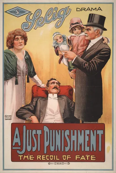 A just punishment The recoil of fate. by Гоэс Лито. Ко., 1914 — digital art print download