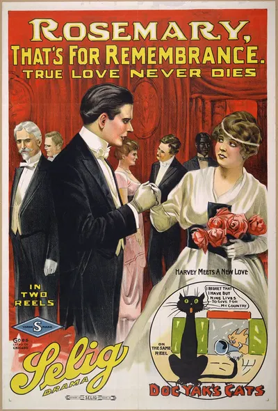 Rosemary, that's for remembrance True love never dies. by Гоэс Лито. Ко., 1914 — digital art print download